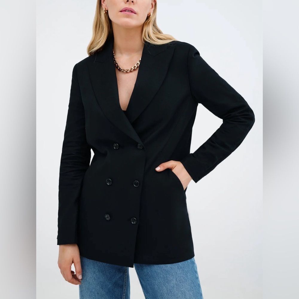 MARELLA Elegant Black Double-Breasted Blazer